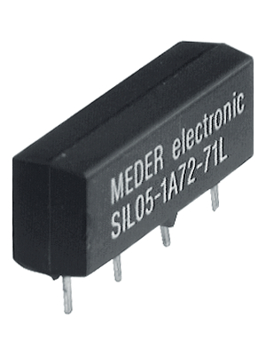 Standex-Meder - SIL05-1A72-71L - Reed relay 5 VDC 500 Ohm 50 mW, SIL05-1A72-71L, Standex-Meder