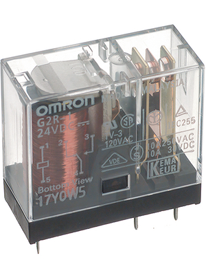Omron Electronic Components - G2R-1-E DC24 - PCB power relay 24 VDC 530 mW, G2R-1-E DC24, Omron Electronic Components