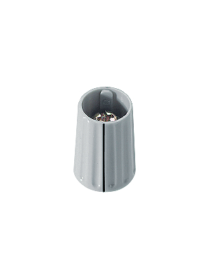 Ritel - 21-10301 - Rotary knob 10 mm light grey black indication line, 21-10301, Ritel