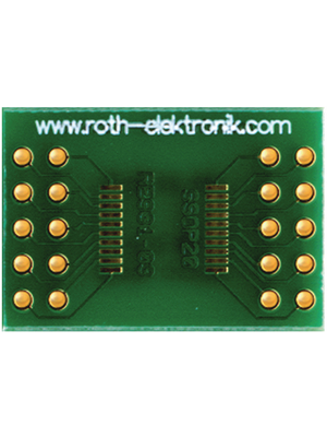 Roth Elektronik - RE931-03 - Laboratory card 20P 0.65 mm  FR4 Epoxide + chem. Ni/Au, RE931-03, Roth Elektronik