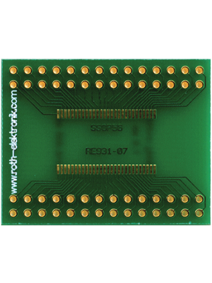 Roth Elektronik - RE931-07 - Laboratory card  56P 0.635 mm  FR4 Epoxide + chem. Ni/Au, RE931-07, Roth Elektronik