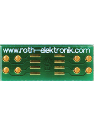 Roth Elektronik - RE932-01 - Laboratory card FR4 Epoxide + chem. Ni/Au SO8 Adapter, RE932-01, Roth Elektronik