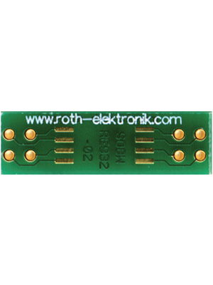 Roth Elektronik - RE932-02 - Laboratory card FR4 Epoxide + chem. Ni/Au SO8w Adapter, RE932-02, Roth Elektronik