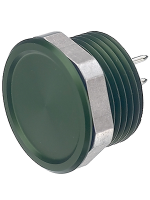 Schurter - 1241.3006 - Piezo button, vandal-proof green 22.1 mm 42 VAC / 60 VDC 0.1 A 1 make contact (NO), 1241.3006, Schurter