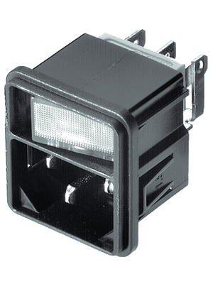 Schurter - 4302.0001 - Plug C14 Faston 4.8 x 0.8 mm 10 A/250 VAC black Screw mounting L + N + PE, 4302.0001, Schurter