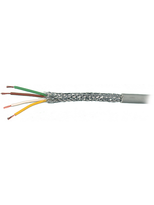 Sab Broeckskes - SABIX D 315 FRNC 4X0,14 MM2 - Control cable 4 x 0.14 mm2 shielded Bare copper stranded wire grey, SABIX D 315 FRNC 4X0,14 MM2, SAB Br?ckskes