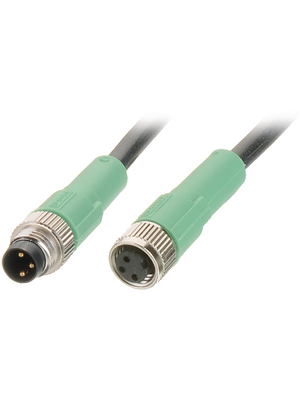 Phoenix Contact - SAC-3P-M 8MS/ 0,3-PUR/M 8FS - Actuator/sensor cable M8 Plug M8 Socket 0.30 m, SAC-3P-M 8MS/ 0,3-PUR/M 8FS, Phoenix Contact