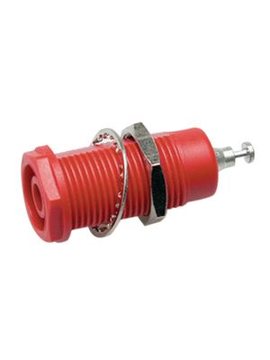 Pomona - 6387-ST-T-2 - Safety socket ? 4 mm red CAT III N/A, 6387-ST-T-2, Pomona