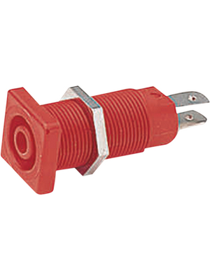 Staeubli Electrical Connectors - XEB-1Q RED - Safety socket ? 4 mm red CAT IV N/A, XEB-1Q RED, St?ubli Electrical Connectors