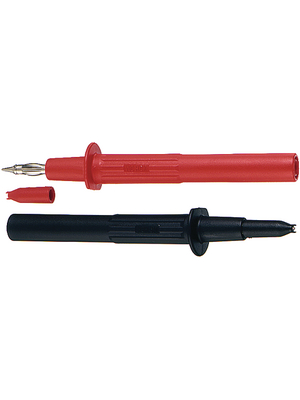 Staeubli Electrical Connectors - PP-115/4 RED - Safety test probe ? 4 mm red 1000 V, 32 A, CAT II, PP-115/4 RED, St?ubli Electrical Connectors