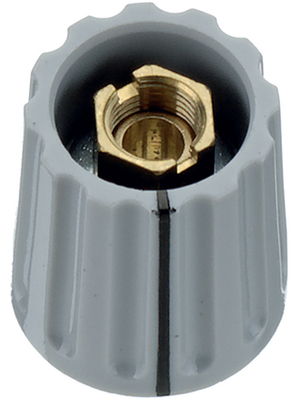 Elma - 021-3315 - Rotary knob 14.5 mm light grey black indication line, 021-3315, Elma