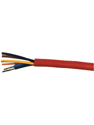 Kabeltronik - SIHF 3G1,5 MM2 - Mains cable   3 x1.50 mm2 Stranded tin-plated copper wire unshielded Silicone red, SIHF 3G1,5 MM2, Kabeltronik