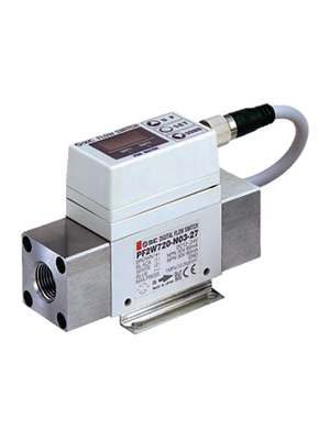 SMC - PF2W720-F04-67N - Digital flow switch 0.3 % 1.7...17 l/min G1/2" / G3/8", PF2W720-F04-67N, SMC