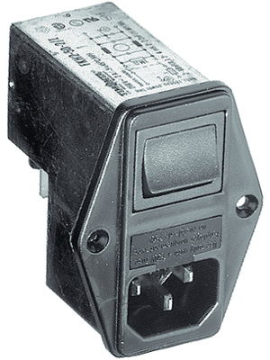 Schurter - 4304.4002 - Power inlet with filter 2 A 250 VAC, 4304.4002, Schurter