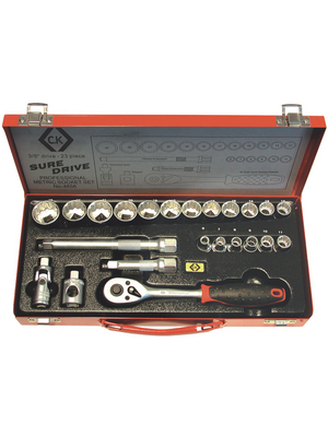C.K Tools - T4656 - Socket set 3/8",  23-pcs, T4656, C.K Tools