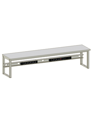 Elabo - L1-00 Z03 - Table superstructural part for EcoTec2 1600 x 360 mm light grey, L1-00 Z03, Elabo