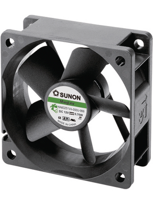 Sunon - HA60251V4-0000-999 - Axial fan DC 60 x 60 x 25 mm 23.45 m3/h 12 VDC 0.7 W, HA60251V4-0000-999, Sunon