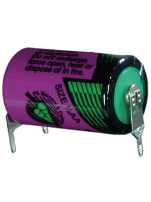 Tadiran Batteries - SL-350/PT - Lithium battery 3.6 V 1200 mAh, 1/2AA, SL-350/PT, Tadiran Batteries