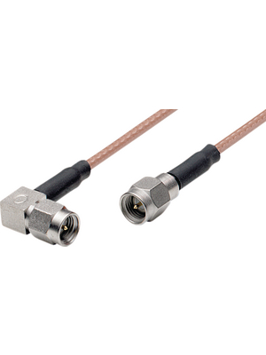 TE Connectivity - 1337810-1 - SMA cable 0.25 m SMA-Plug / SMA 90-Plug, 1337810-1, TE Connectivity