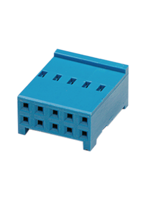 TE Connectivity - 281839-3 - Cable socket housing Pitch2.54 mm Poles 2 x 3 HE-14, 281839-3, TE Connectivity