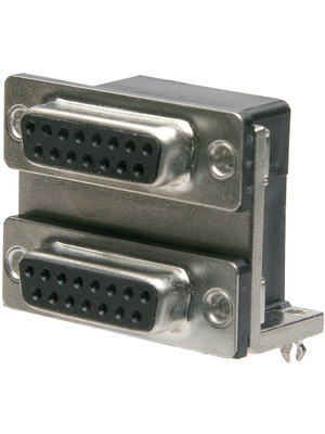 TE Connectivity - 2-1734285-3 - D-Sub 2  socket stacked 25P, Female / Female, 2-1734285-3, TE Connectivity