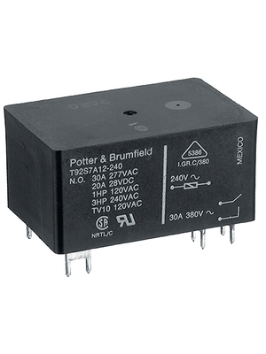 TE Connectivity - 1-1393212-0 - PCB power relay 24 VDC 1700 mW, 1-1393212-0, TE Connectivity