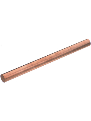 KME Italy S.p.A. - EN CW004A 6MM - Copper round bar, hard, length 0.5 m 6 mm, EN CW004A 6MM, KME Italy S.p.A.
