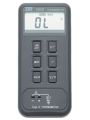 TES - TES1300 - Thermometer 1x -50...+1230 C, TES1300, TES