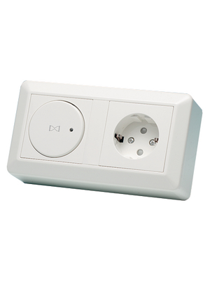 Elko - 1897972 - Time switch+outlet, flat surface mount, 1897972, Elko