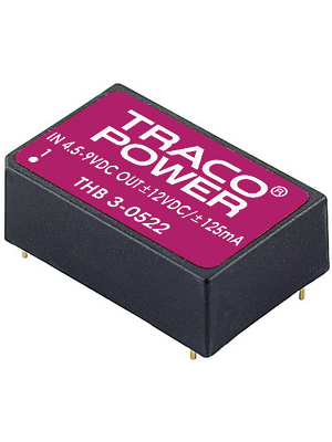 Traco Power - THB 3-4812 - DC/DC converter 36...75 VDC 12 VDC, THB 3-4812, Traco Power