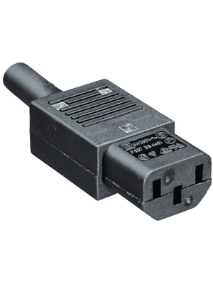 Bulgin - PX0587 - Cable device socket C13 N/A black, PX0587, Bulgin