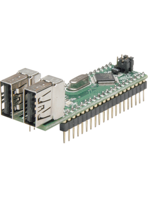 FTDI - VDIP2 - Development module 2x USB / UART / SPI DIL, VDIP2, FTDI