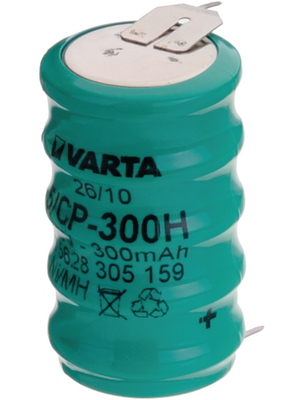 Varta Microbattery - 5/CP300 H S LF - NiMH Battery pack 6.0 V 300 mAh, 5/CP300 H S LF, Varta Microbattery
