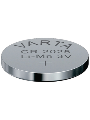 Varta Microbattery - CR 2025 TRAY - Button cell battery Lithium 3 V PU=Pack of 20 pieces, CR 2025 TRAY, Varta Microbattery