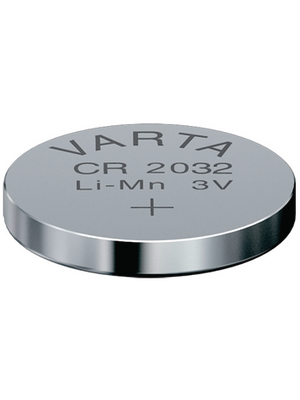 Varta Microbattery - CR 2032 TRAY - Button cell battery Lithium 3 V PU=Pack of 20 pieces, CR 2032 TRAY, Varta Microbattery