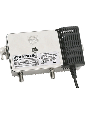 Wisi - VX 81 - Distribution Amplifier 98.5 dBuV, VX 81, Wisi
