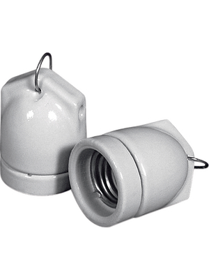 Vossloh Schwabe - 990009 - Lamp socket, porcelain E27, 990009, Vossloh Schwabe