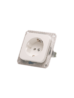 Schneider Electric - E18 306 87 00 - Wall outlets, insets 82 x 82 x 50 mm 16 A F (CEE 7/4) white, E18 306 87 00, Schneider Electric