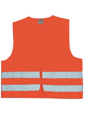 SIOEN Industries - Apparel Division - WARNWESTE ORANGE - High-visibility waistcoat flourescent orange, WARNWESTE ORANGE, SIOEN Industries - Apparel Division