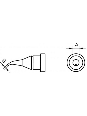 Weller - LT 1X - Soldering tip Round shape, bent 30, LT 1X, Weller