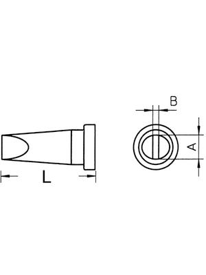 Weller - LT A - Soldering tip Chisel shaped 1.6 mm, LT A, Weller