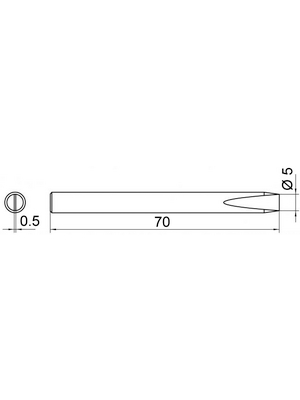 Weller Consumer - S36 - Soldering tip Chisel shaped 5.0 mm, S36, Weller Consumer