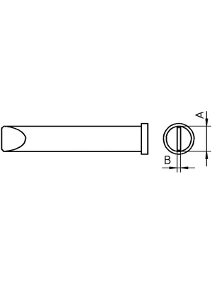 Weller - XT E - Soldering tip Chisel shaped 5.9 mm, XT E, Weller
