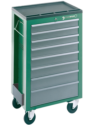 Stahlwille - 97/8HB - Workshop trolley with 8 drawers 677 x 443 x 1080 mm blue, 97/8HB, Stahlwille