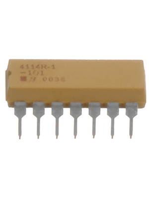 Bourns - 4114R-1-101LF - Resistor network DIL 100 Ohm    2 %, 4114R-1-101LF, Bourns