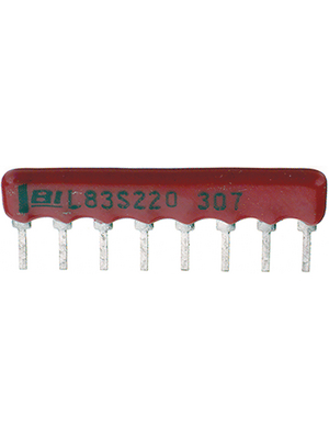 BI Technologies - L083S681LF - Resistor network SIL 680 Ohm    2 %, L083S681LF, BI Technologies