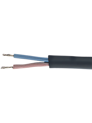Helukabel - 36004 - Mains cable   3 x1.00 mm2 Bare copper stranded wire unshielded Rubber black, 36004, Helukabel
