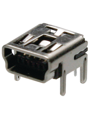 Wrth Elektronik - 651005136521 - Socket, horizontal mini-USB B 5P THD, 651005136521, Wrth Elektronik