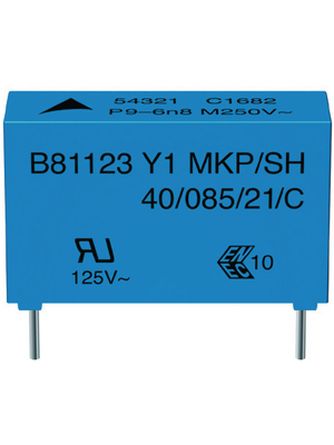 EPCOS - B81123-C1562-M - Y capacitor 5.6 nF 500 VAC, B81123-C1562-M, EPCOS