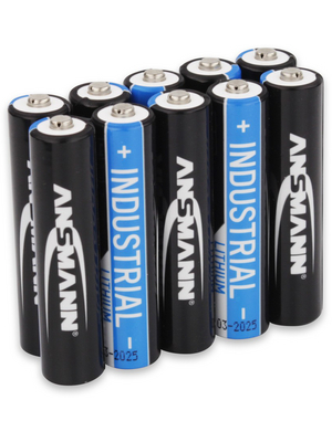 Ansmann - LITHIUM INDUSTRIAL 10AAA BOX - Primary battery 1.5 V FR03/AAA Pack of 10 pieces, LITHIUM INDUSTRIAL 10AAA BOX, Ansmann